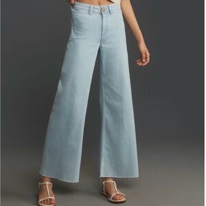 Ettie High-Rise Crop Wide-Legged Jeans by Maeve